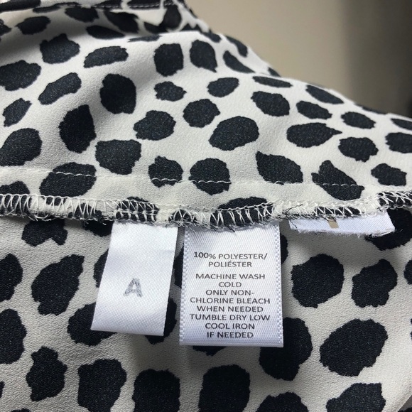 Loft Black & White Print Sleeveless Top - Picture 7 of 7